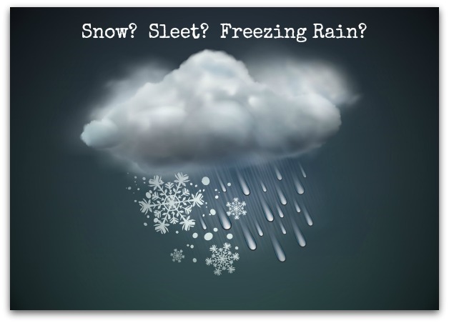 whats the difference between snow sleet and freezing rain how does snow form in clouds